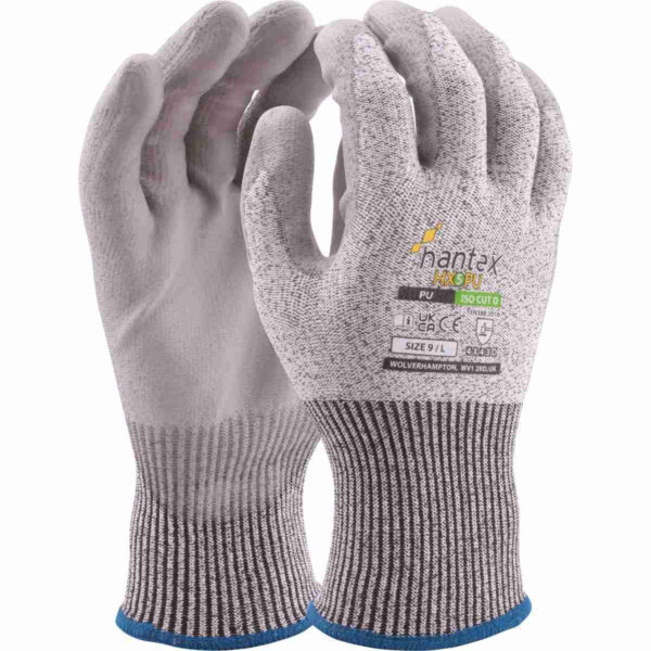 parraco ISO Cut Level D PU Palm Safety Gloves