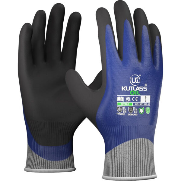 parraco Premium ISO D Dual Coated Nitrile Safety Gloves
