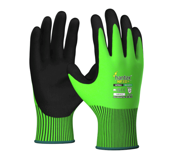 parraco Premium ISO Cut D Nitrile Foam Safety Gloves